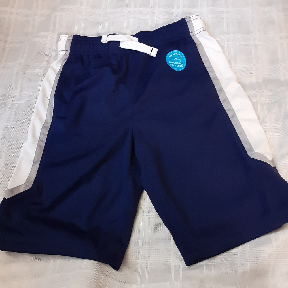 Carter's Kid Perfect Fit Shorts Size 7 Navy/White/Grey
